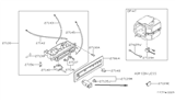 Diagram for 1988 Nissan Stanza A/C Switch - 27670-D4002