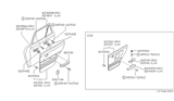 Diagram for 1988 Nissan Sentra Armrest - 80940-Q5200