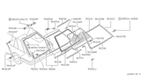 Diagram for 1987 Nissan Sentra Liftgate Hinge - 90400-55A00