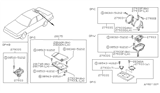 Diagram for 1989 Nissan Sentra Car Speakers - 28139-61A00