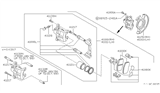 Diagram for Nissan Pulsar NX Brake Backing Plate - 41150-58A00