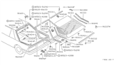 Diagram for Nissan Sentra Liftgate Hinge - 90400-57A00