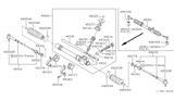 Diagram for 1989 Nissan Sentra Steering Gear Box - 48023-67A00