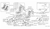 Diagram for 1988 Nissan Pulsar NX Seat Cover - 87406-50A00