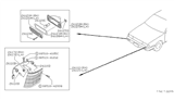 Diagram for 1993 Nissan Hardbody Pickup (D21) Side Marker Light - 26131-V7000