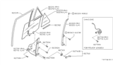 Diagram for 1988 Nissan Sentra Weather Strip - 82272-55A00