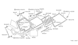 Diagram for 1995 Nissan Pathfinder Body Mount Hole Plug - 67875-10600