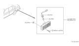 Diagram for 1990 Nissan Sentra Side Marker Light - 26190-61A00