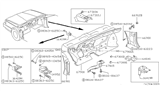 Diagram for 1988 Nissan Sentra Dash Panels - 67900-60A20