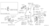 Diagram for Nissan Front Door Striker - 80570-01G00