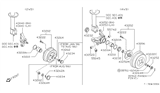 Diagram for Nissan 240SX Wheel Bearing Dust Cap - 43234-50A05