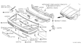 Diagram for 1990 Nissan Sentra License Plate - 96212-65A00