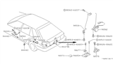 Diagram for 1988 Nissan Sentra Door Lock Actuator - 90502-56A00