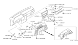 Diagram for 1990 Nissan Sentra Ashtray - 68800-50A00