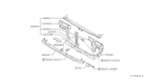 Diagram for 1987 Nissan Sentra Air Deflector - 62651-50A00