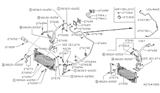 Diagram for 1987 Nissan Sentra A/C Hose - 92490-50M00