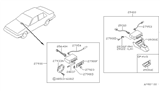 Diagram for 1987 Nissan Sentra Car Speakers - 28139-60A01