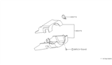 Diagram for Nissan Sentra Steering Column Cover - 48470-86A12
