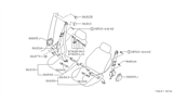 Diagram for Nissan Sentra Seat Belt - 86842-61A02