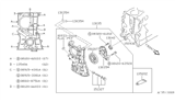 Diagram for 1990 Nissan Sentra Timing Cover - 13500-77A00