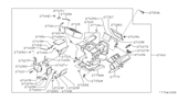 Diagram for 1987 Nissan Sentra Air Duct - 27130-60A10