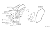 Diagram for 1990 Nissan Sentra Weather Strip - 82830-50A00
