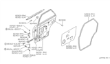 Diagram for 1987 Nissan Sentra Door Seal - 82830-50A00