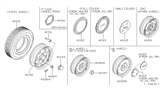 Diagram for 1988 Nissan Sentra Spare Wheel - 40300-56A28