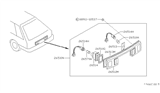 Diagram for 1990 Nissan Sentra Light Socket - 26546-61A00