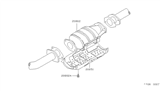 Diagram for 1988 Nissan Sentra Catalytic Converter - 20802-73A25