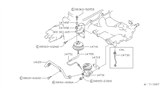 Diagram for Nissan Pulsar NX EGR Tube - 14750-84A00