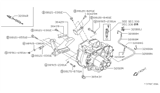 Diagram for 1990 Nissan Sentra Transmission Assembly - 32010-75A36