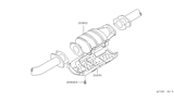 Diagram for 1989 Nissan Sentra Exhaust Heat Shield - 20853-84A00