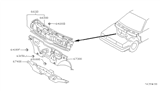 Diagram for Nissan Sentra Front Cross-Member - 67400-70A00