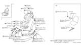 Diagram for Nissan Sentra Seat Switch - 87617-58A01