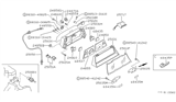 Diagram for 1989 Nissan Sentra Tachometer - 24825-61A13