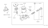 Diagram for 1987 Nissan Sentra Brake Master Cylinder Reservoir - 46010-62A01