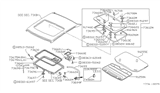 Diagram for Nissan Hardbody Pickup (D21U) Weather Strip - 73872-01M05