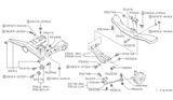 Diagram for 1990 Nissan Sentra Sway Bar Bracket - 55146-70A00