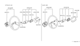 Diagram for 1988 Nissan Sentra Steering Wheel - 48430-61A60