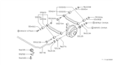 Diagram for Nissan Stanza Control Arm Bushing - 55152-50A00