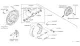 Diagram for 1989 Nissan Sentra Wheel Cylinder - 44100-60A11