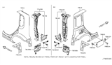 Diagram for 2015 Nissan NV Fuel Door Hinge - 78836-AG00A