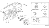 Diagram for 2014 Nissan Cube Wiper Switch - 25560-1AA0E