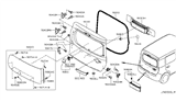 Diagram for Nissan Cube Door Hinge - 90400-1FA0A