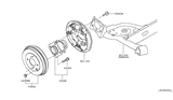 Diagram for 2011 Nissan Cube Wheel Hub - 43202-EL000