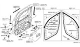 Diagram for 2009 Nissan Cube Door Seal - 80830-1FA0A