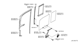 Diagram for Nissan Cube Weather Strip - 82272-1FA0A