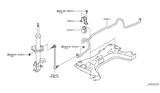 Diagram for 2009 Nissan Cube Sway Bar Link - 54618-1FE0A