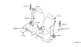 Diagram for 2009 Nissan Cube Seat Belt - 86842-1FC1A